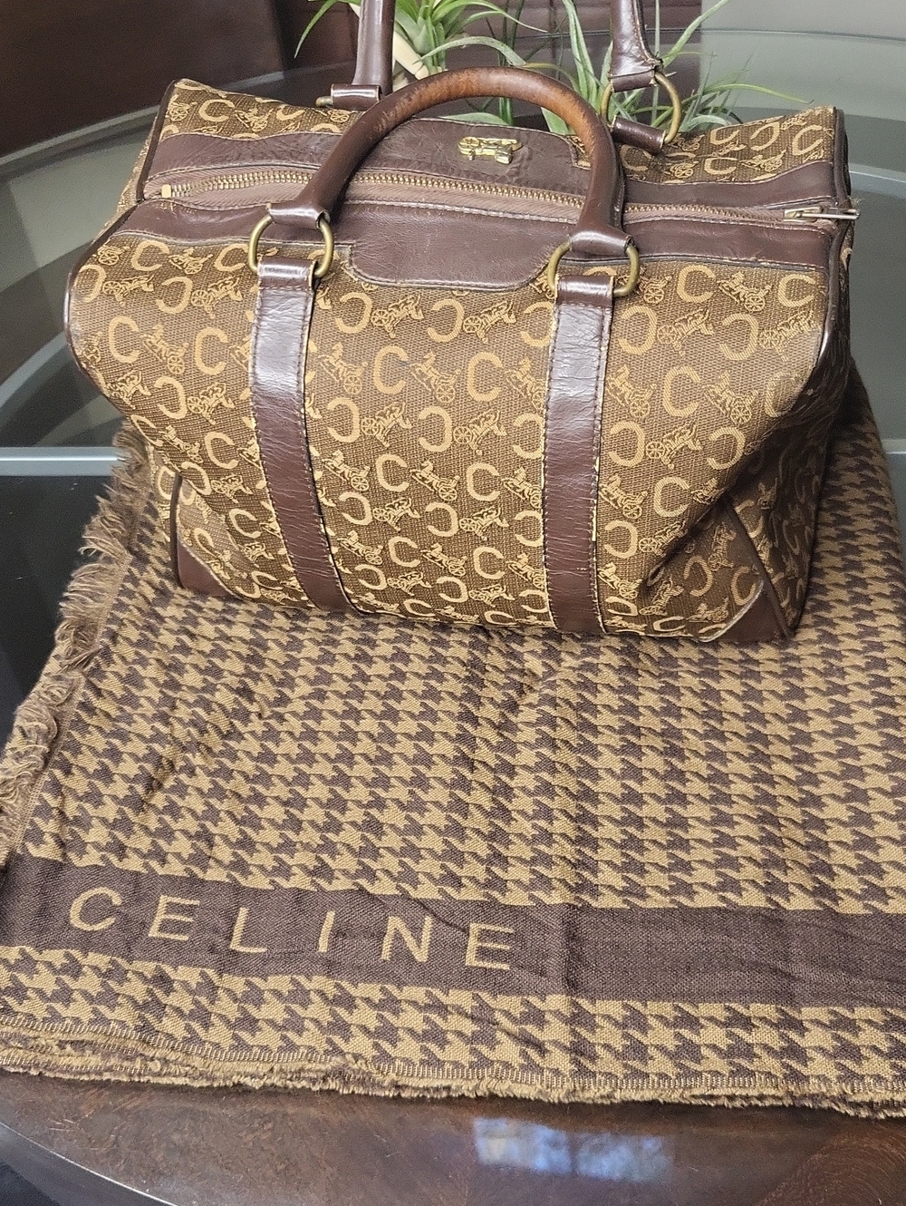 Celine Brown Scarf.